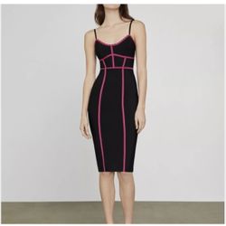 Brand new! Beautiful BCBG maxazria Strappy Bodycon Dress VERY BERRY size XS 