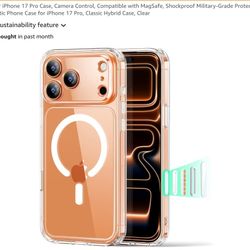 ESR for iPhone 17 Pro Case, Camera Control, Compatible with MagSafe, Shockproof Military-Grade Protection, Magnetic Phone Case for iPhone 17 Pro, Clas