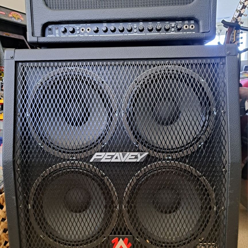 Peavey Supreme 100 Watt Head And 412ms Half Stack for Sale in