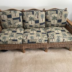Braxton Culler Wicker Sofa / Couch