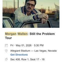 Morgan Wallen Tickets for Sale - Fri 5/1/26 - Allegiant Stadium, Las Vegas 