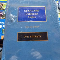 California Code 2023 Editon Hardcover 6 In 2