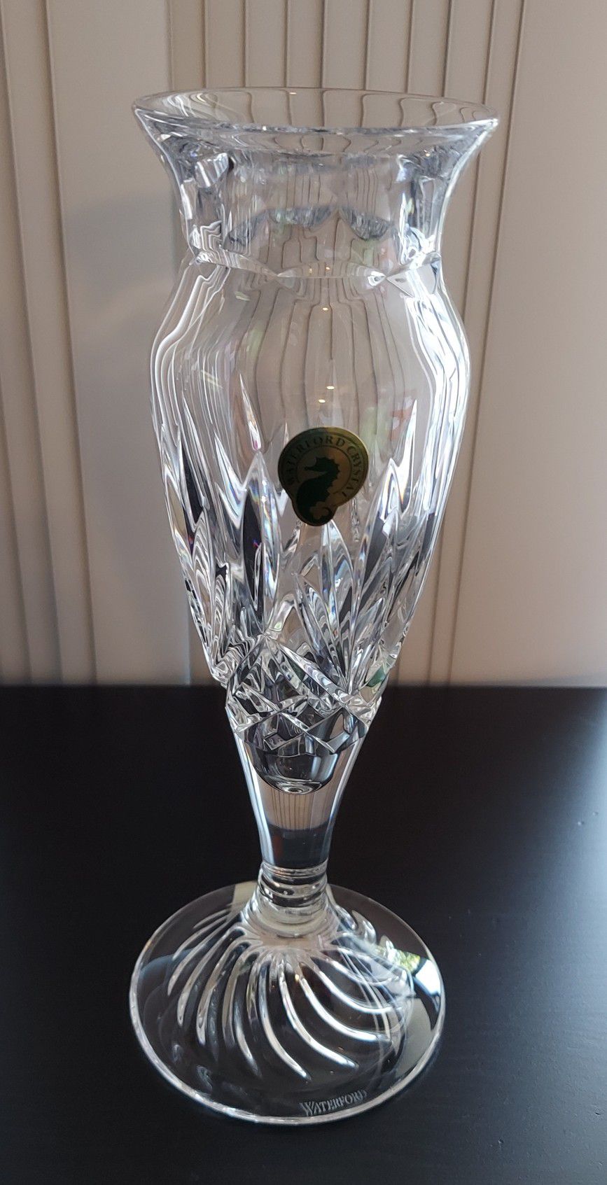 New Waterford  Crystal Tisdale 9" Bud Vase