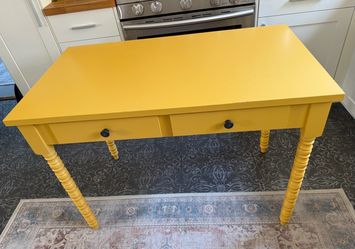 Yellow Kids Desk / Craft Table
