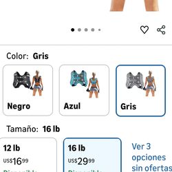 Prodigen 16 lb Weighted Vest (Grey) / Chaleco Con Peso Prodigen De 16 Lb  (Gris)