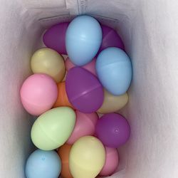 Plastic easter eggs