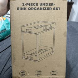 Under Sink Organizer Shelf – Pull Out Storage Rack (New)