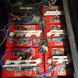 Lead golf cart batteries