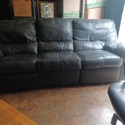 Free Black Leather Couch/recliners