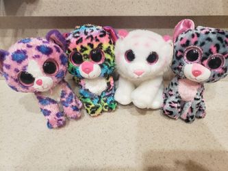 Ty Beanie Baby Set of 4 cats