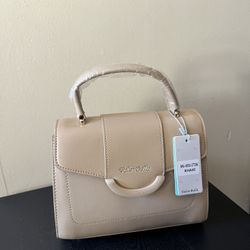 	Sleek Khaki Shoulder Bag with Strap