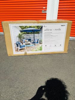 NEW! Allen + Roth Patio Set 4 Piece Set