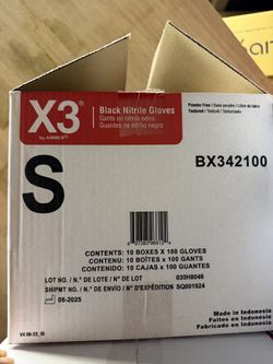 Black Nitrile gloves - Small