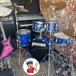 🔥 Premier Drums Set w/Ziljians Drums
