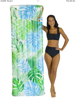 PoolCandy - INFLATABLE TROPICAL PALMS PRINT POOL RAFT