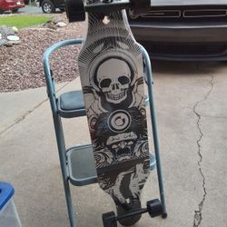 Brand New Skull Graphics Longboard 