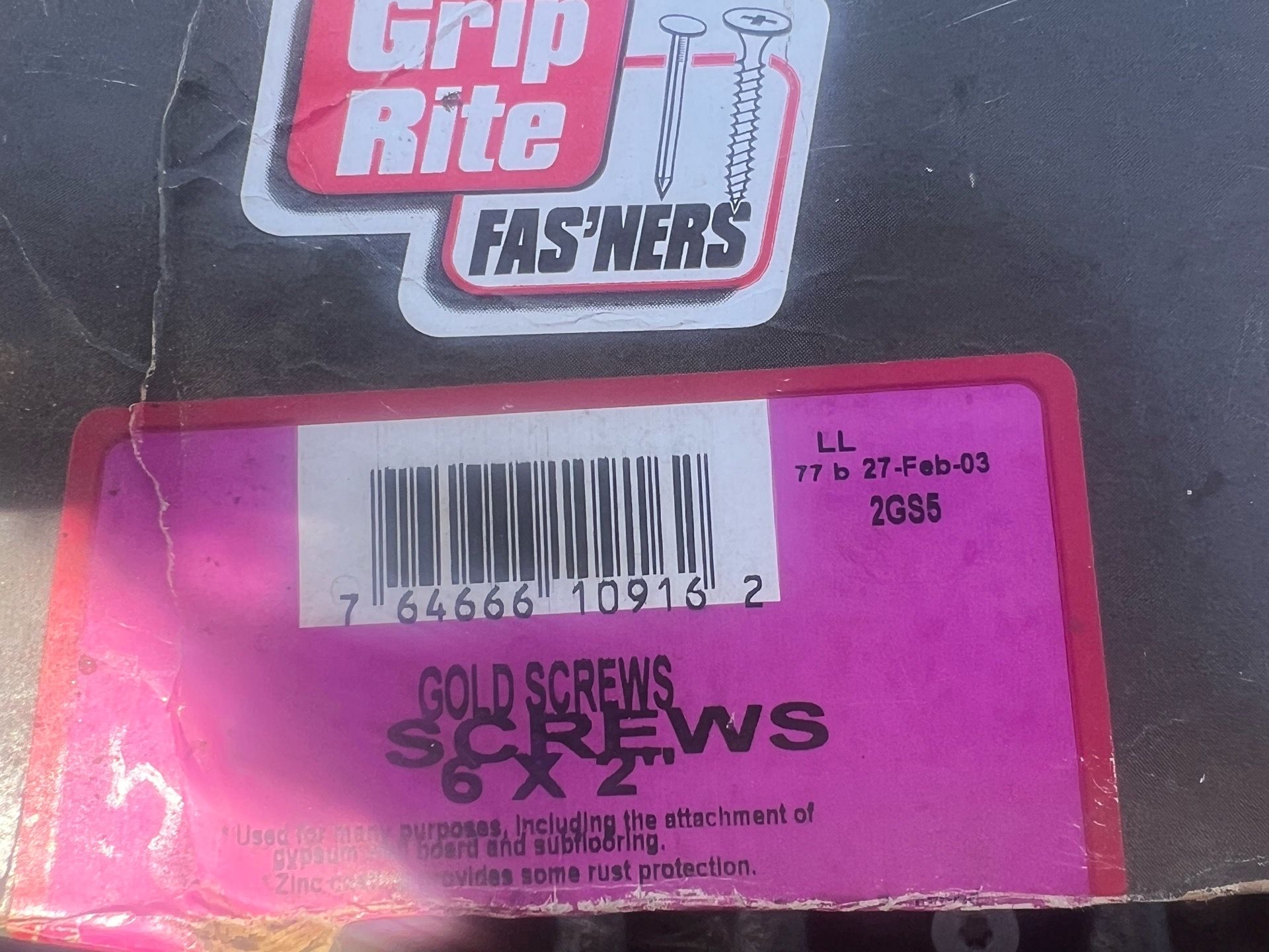 Grip Rite Screws 8x2