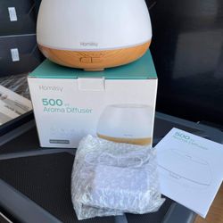 1pc 500mL Essential Oil Diffuser for Large Room with 8 LED Colors