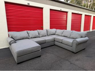 Grey 3 Piece U Shape Sectional Sofa