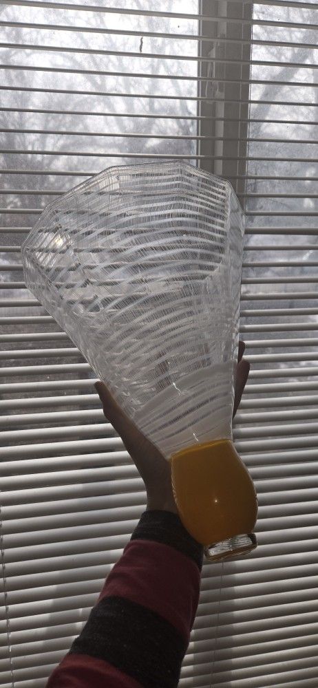 Hand-Crafted Glass Shuttlecock Decor