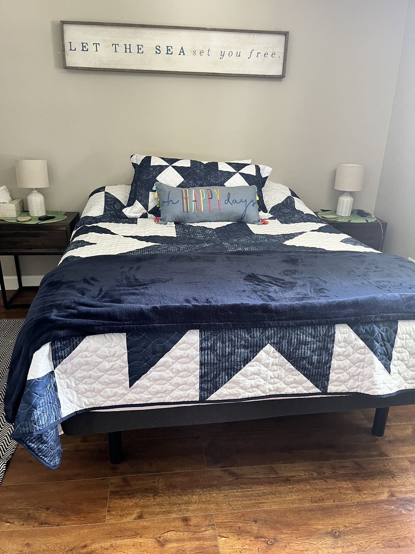Queen Bed Double Face Cover