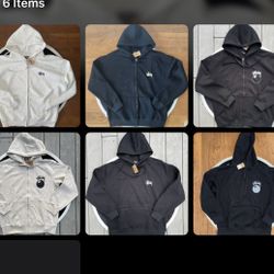 Brand New Stussy ZIPUPS And Hoodies All Sizes