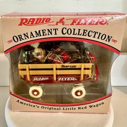 Vintage Radio Flyer Wagon Christmas Ornament 