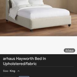 arhaus Hayworth  King Bed  Frame 