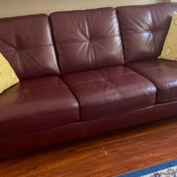 Cindy Crawford Leather Sofa