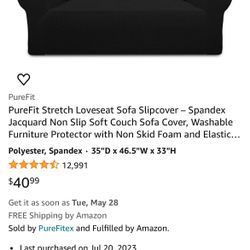 PureFit Stretch Loveseat Cover