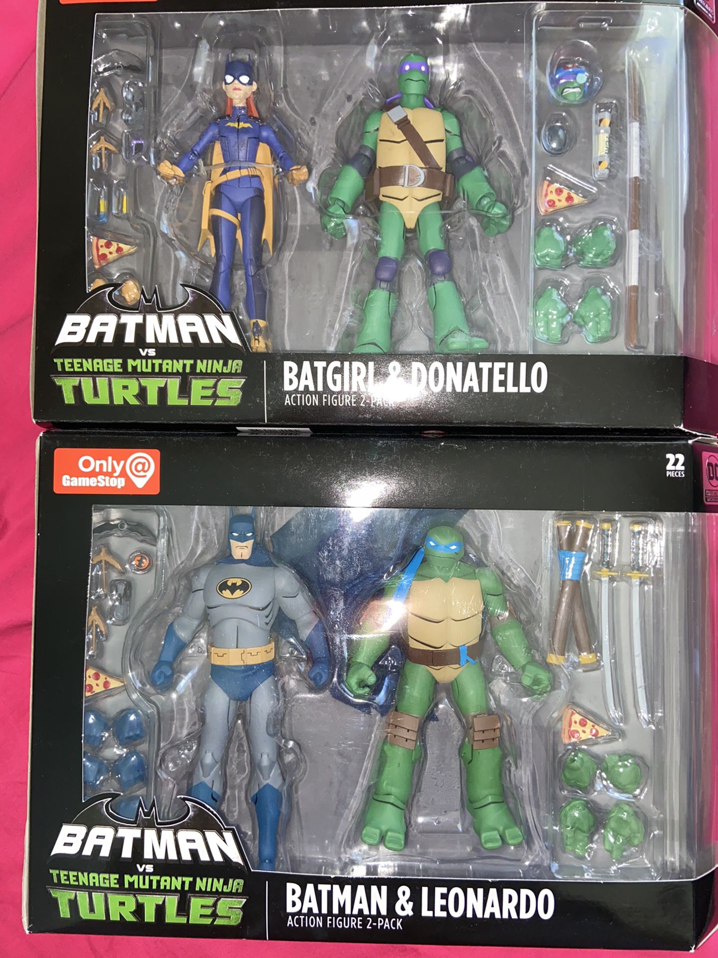Batman vs Teenage Mutant Ninja Turtles Batman & Leonardo Action Figure 2  Pack
