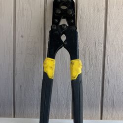 Apollo 1/2 - 3/4 in. Crimping Tool Kit Black/Yellow 