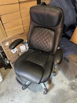 Black Leather Office Chair