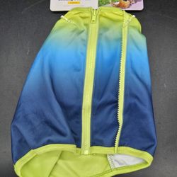 Sun Squad Cooling Pet Vest Size L Large - Up to 80 Lbs - Green/blue NEW