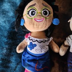Disney Encanto Mirabel and Isabela small plush dolls. 