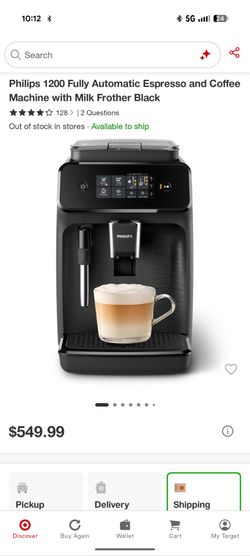 Philips espresso machine