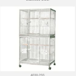 40 X 30 STAINLESS steel Double Stack Cage.  MAKE OFFER.
