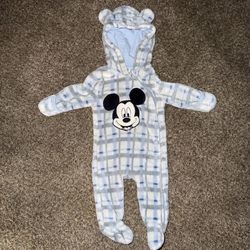 0-3 months mickey jumpsuit