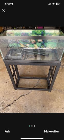 Fish tank, Stand, Filter And Fluval Led Light
