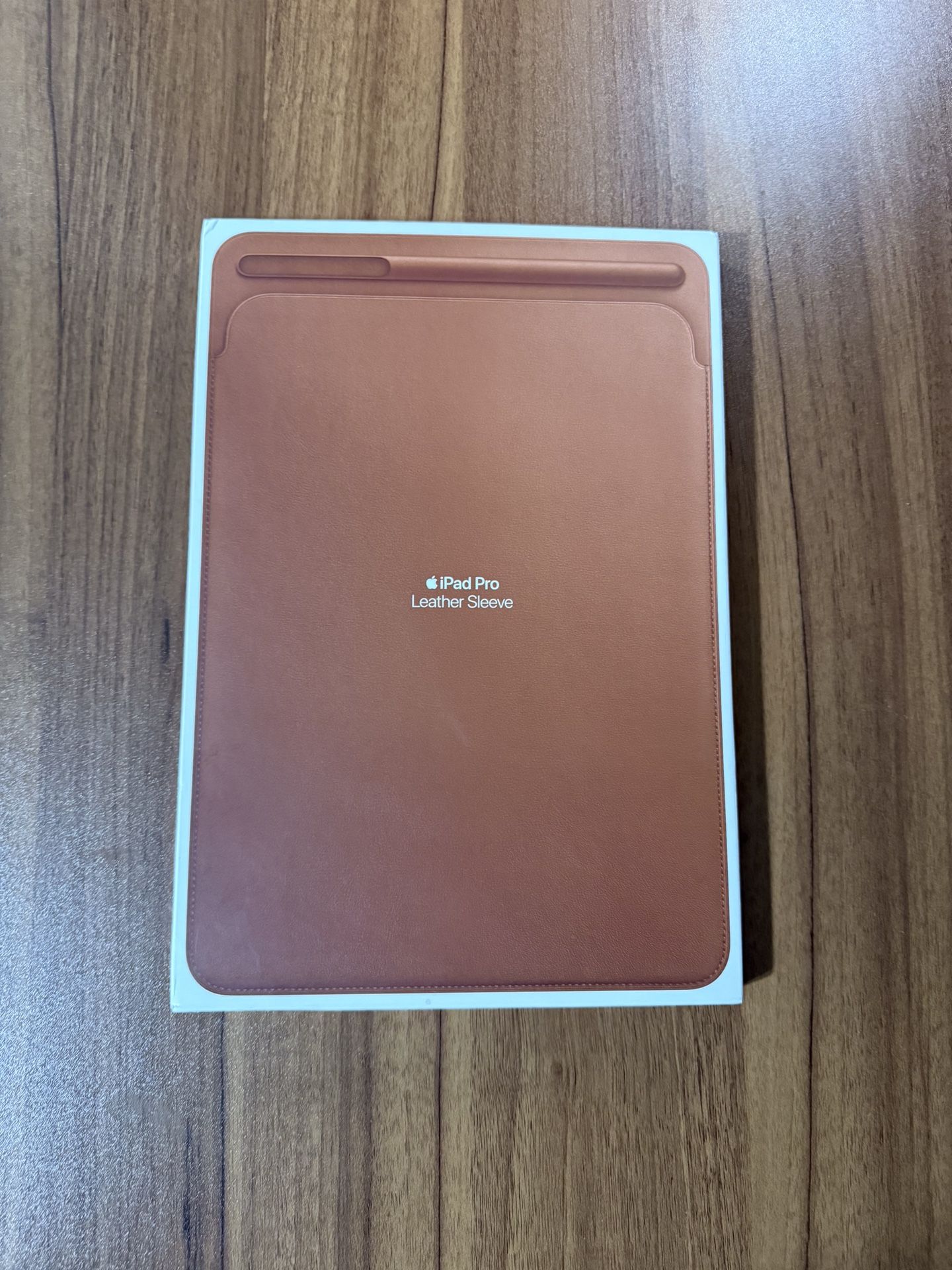 Apple iPad Pro Leather Sleeve Saddle Brown with Box - Genuine - Great Condition