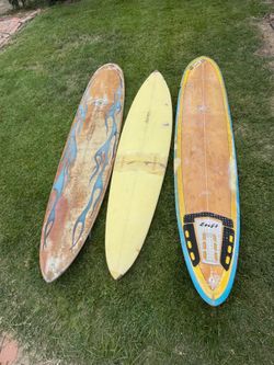 3 surfboards/longboards for $30