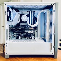 Custom White Gaming Computer with Intel i7, 3060 Ti RTX, 1TB NvME SSD