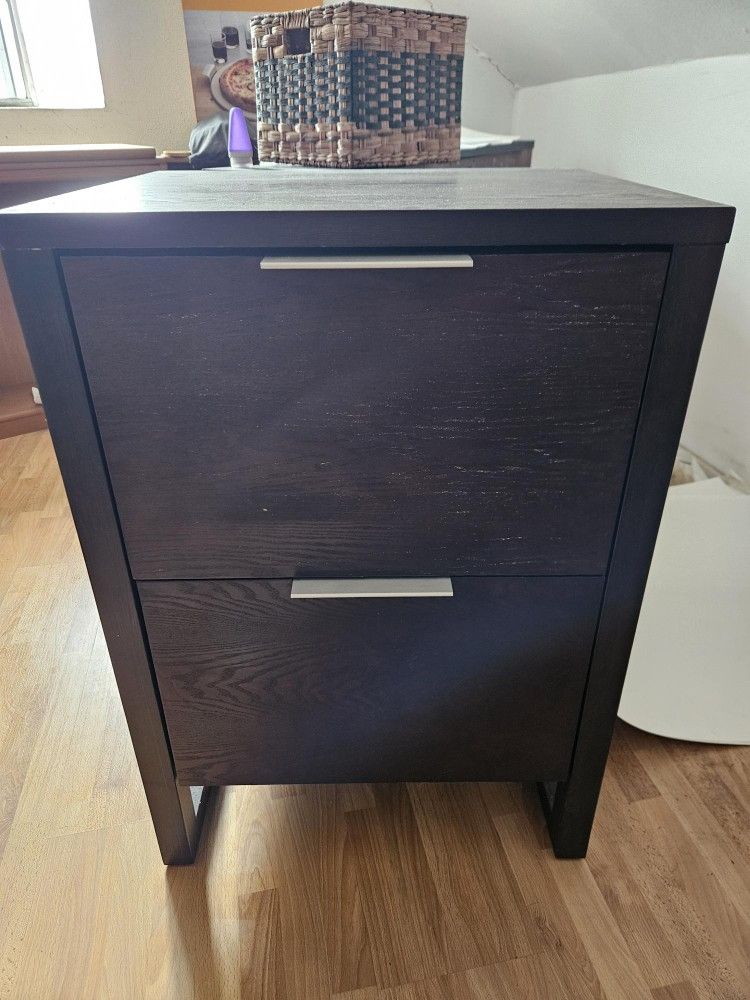 2 Crate & Barrel File Cabinets/End Tables