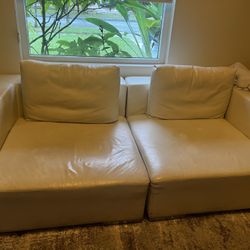 Italian White Sofa From Mondani