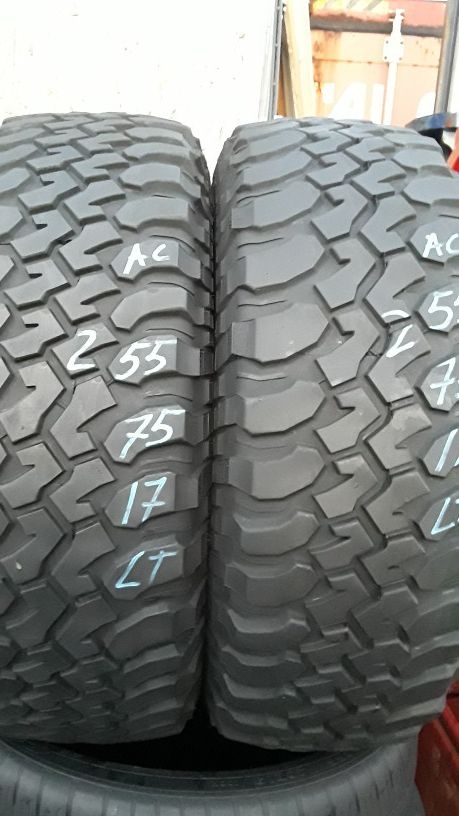 255/75-17 LT #2 tires