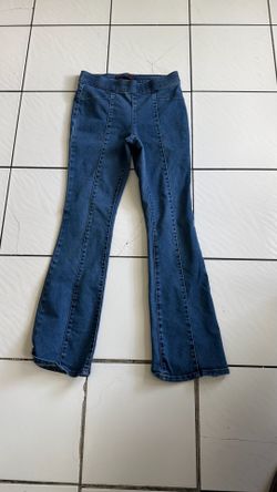 Dark blue flared jeans