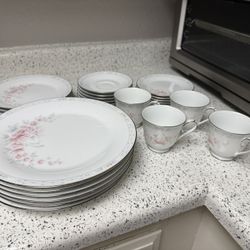 Noritake Carthage China Plates And Cups  