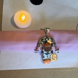 Moving Sale! “Medicine Woman” Pendant Silver 3”