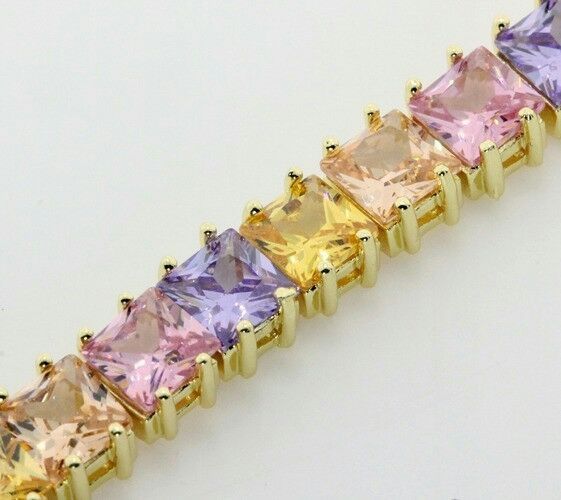 14.00 ctw citrine tazanite saphire bracelet $399