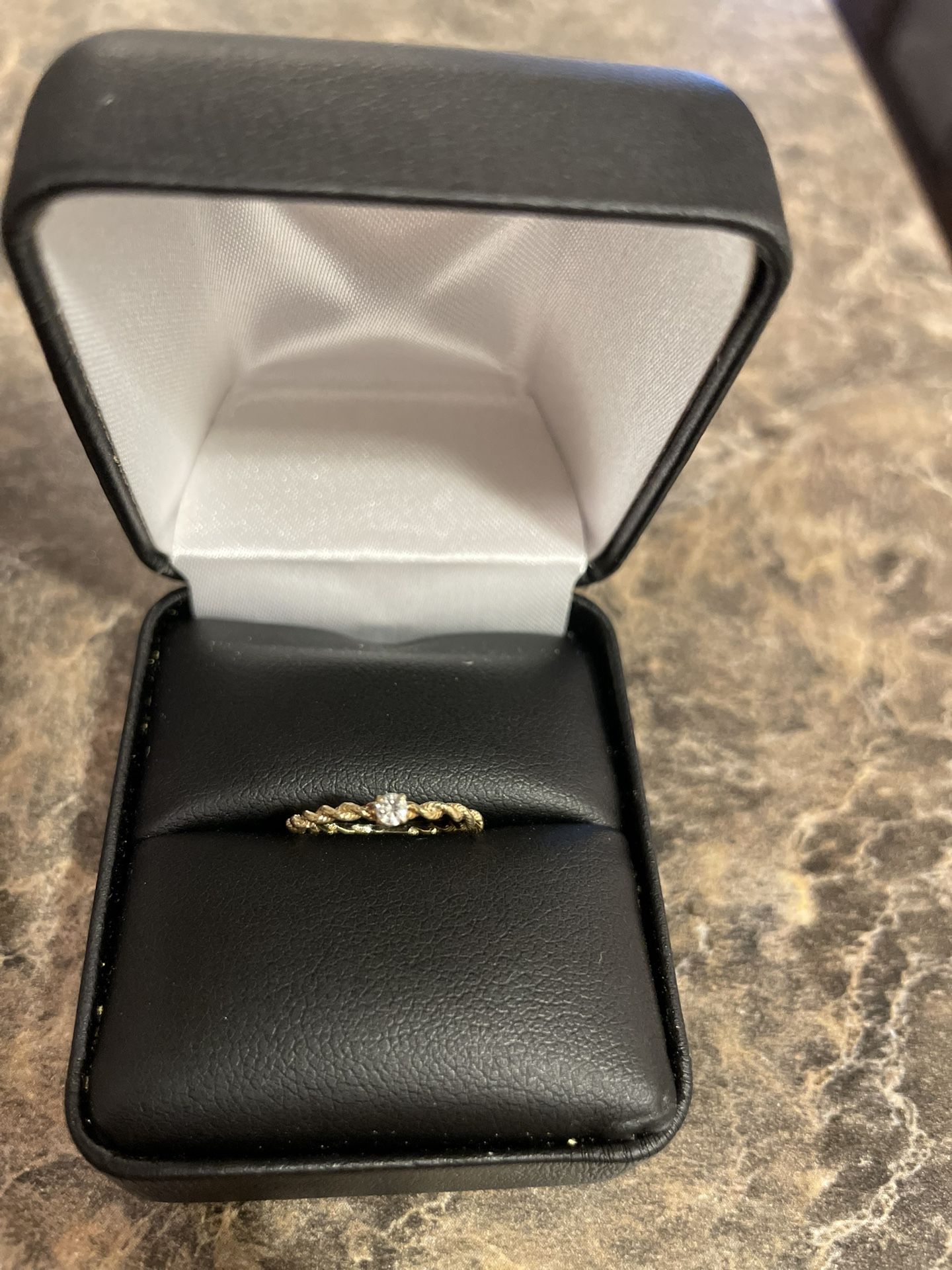 .05 Diamond Gold Ring Size 6